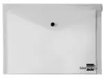 BOLSAS PP ENVELOPE A5 COM FECHO BOTAO DS21 TRANSPARENTE 28983