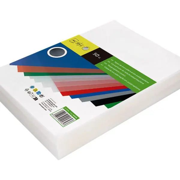 ACETATOS CAPAS ENCADERNAR A4 PP 800mic TRANSPARENTE 64039 TE16 PACK C/50