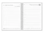 AGENDA SYROS A5 CAPA DURA C/ESPIRAL METAL 150X210 DIARIA COR AZUL 175607 - 2027 - Image 3