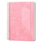 AGENDA SYROS A5 CAPA DURA C/ESPIRAL METAL 150X210 DIARIA COR ROSA 175611 - 2027