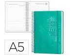 AGENDA SYROS A5 CAPA DURA C/ESPIRAL METAL 150X210 DIARIA COR TURQUESA 175610 - 2027 - Image 2