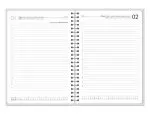 AGENDA SYROS A5 CAPA DURA C/ESPIRAL METAL 150X210 DIARIA COR VERMELHO 175608 - 2027 - Image 3