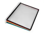 SUPORTE PORTA CATALOGO PAREDE LIDER PC01 C/10 BOLSAS CORES A4 PVC 166031 - Image 4