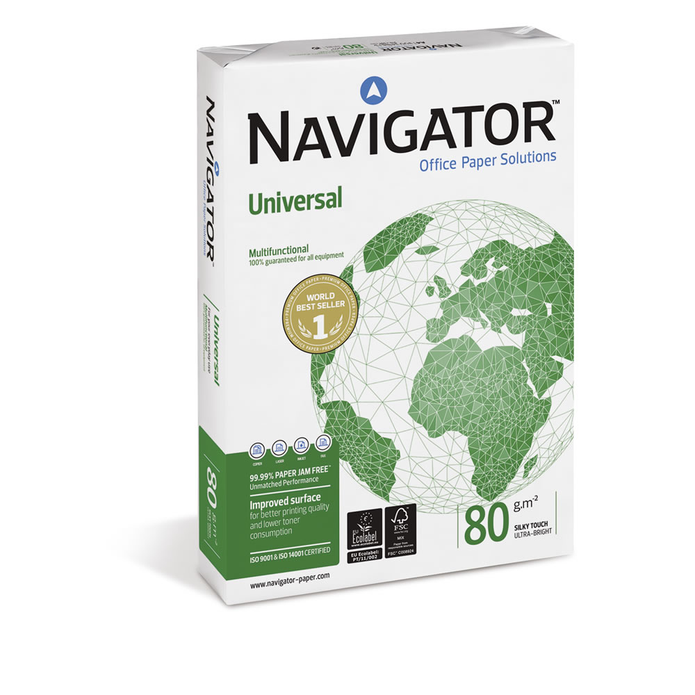 Papel A4 Navigator Universal 80gr Caixa 5x500fl
