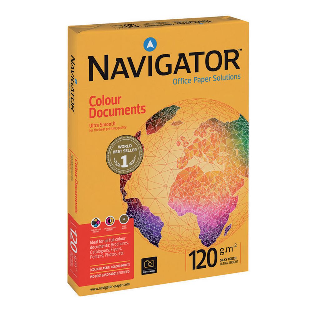 Papel A4 Navigator 120gr Silky Touch Pack 250fl
