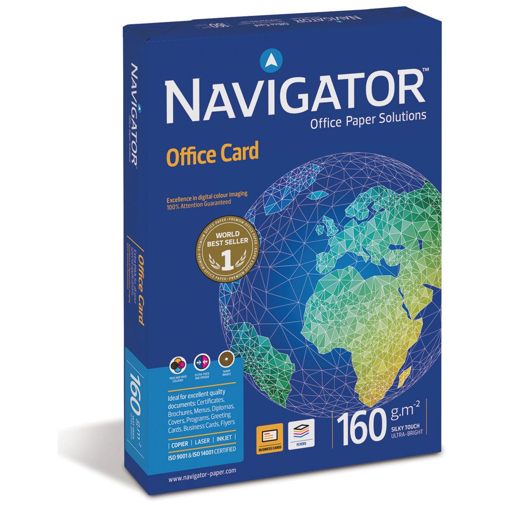 Papel A4 Navigator Office Card 160gr Pack 250fl