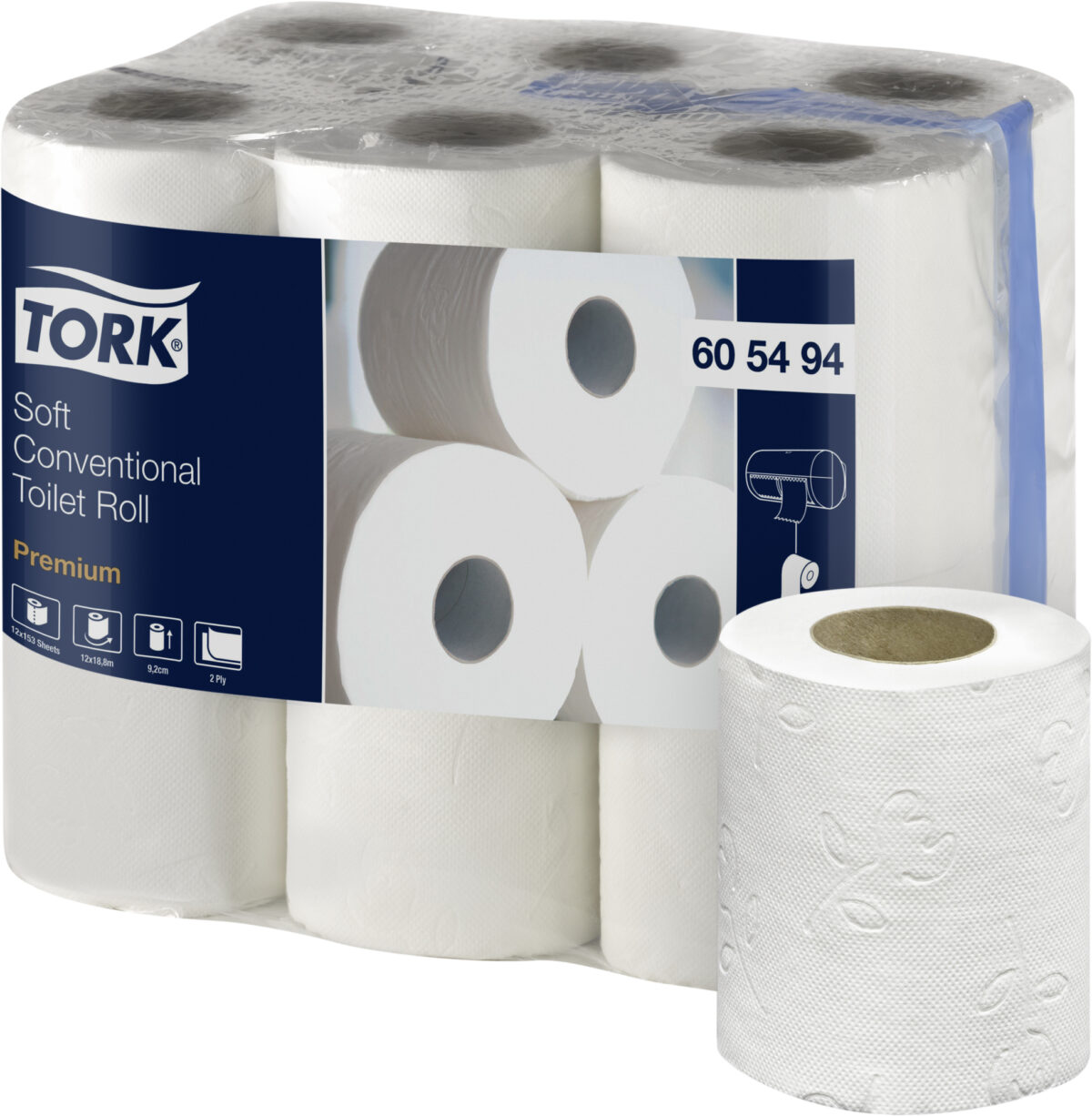 Papel Higienico Tork Premium 605494 Folha Dupla 19m C/12 Rolos
