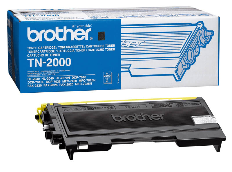 TONER BROTHER TN2000 - HL2030/2032/2040/2070N/FAX2820/2920/DCP7025/DCP7010 2500pg