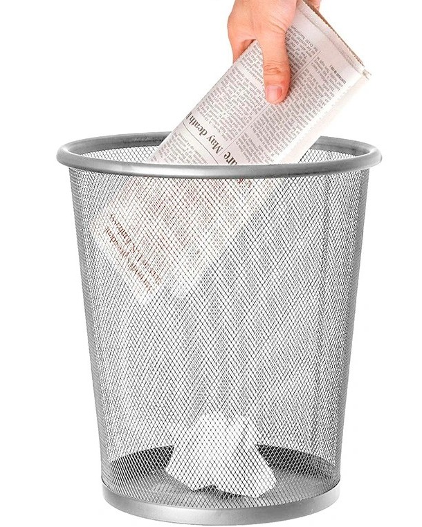 CESTOS PAPEIS METAL TIPO REDE 270X240 - 8,3 LITROS KF00848 PRATA 29623 CESTOS PAPEIS METAL TIPO REDE 270X240 - 8,3 LITROS KF00848 PRATA 29623 - Image 1
