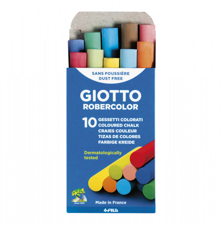 GIZ ROBERCOLOR GIOTTO 538900 COR SORTIDO C/10 PAUS