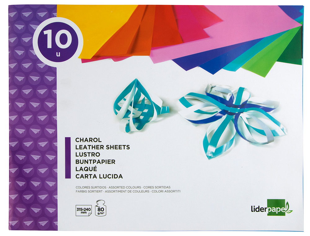 CADERNOS PAPEL LUSTRO 315x240 10 FOLHAS CORES TM05 - 00759 CADERNOS PAPEL LUSTRO 315x240 10 FOLHAS CORES TM05 - 00759 - Image 1