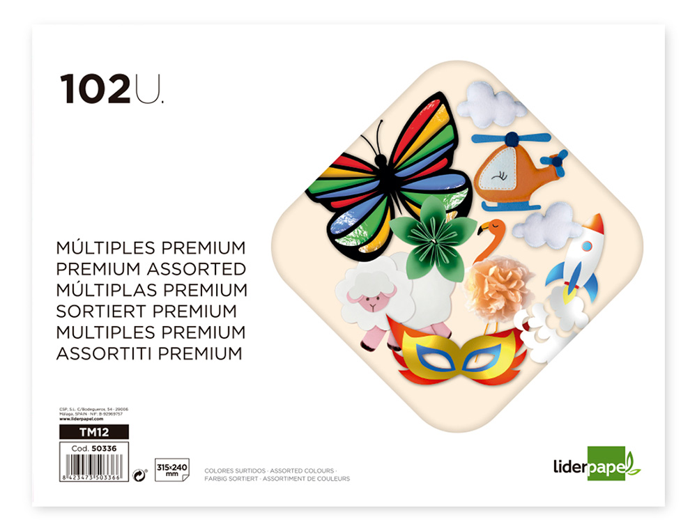 CADERNOS FOLHAS MULTIPLAS PREMIUM 315X240 A4+ C/102 UNI 50336 TM12 CADERNOS FOLHAS MULTIPLAS PREMIUM 315X240 A4+ C/102 UNI 50336 TM12 - Image 1