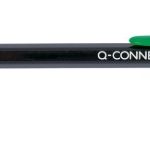 LAPISEIRAS 0,7 Q-CONNECT KF01345 PRETA COM CLIP VERDE 150180