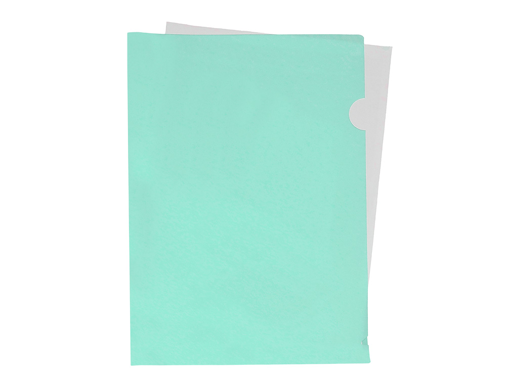 BOLSAS PLASTICO A4 LIDER. BL23 EM "L" 180mic 11339 VERDE MENTA OPACO PACK 10 BOLSAS PLASTICO A4 LIDER. BL23 EM "L" 180mic 11339 VERDE MENTA OPACO PACK 10