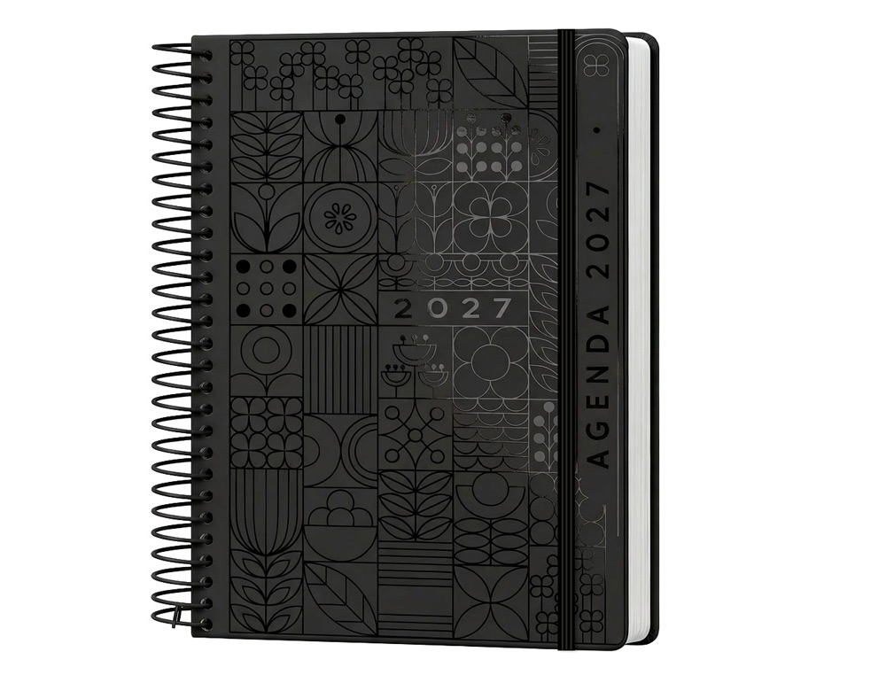 AGENDA SYROS A5 CAPA DURA C/ESPIRAL METAL 150X210 DIARIA COR CINZA ESCURO 175606 - 2027 AGENDA SYROS A5 CAPA DURA C/ESPIRAL METAL 150X210 DIARIA COR CINZA ESCURO 175606 - 2027 - Image 1